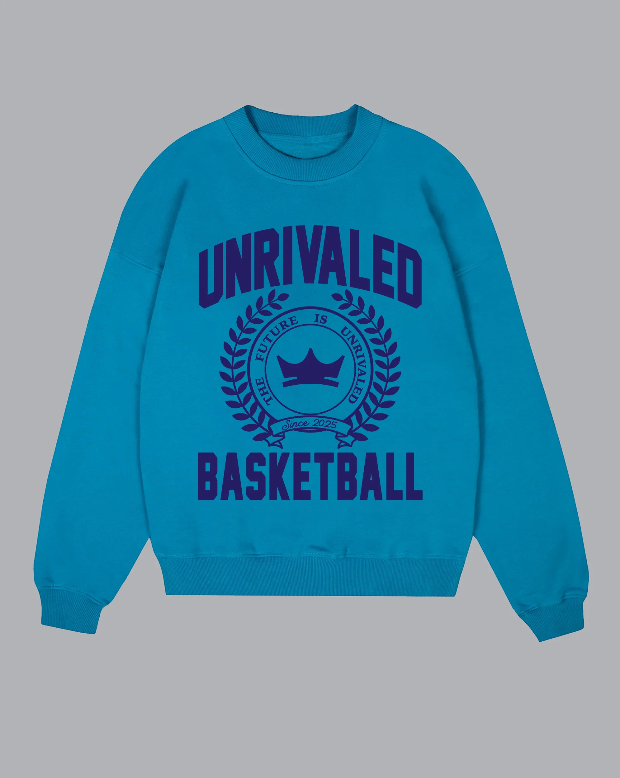 Drop Shoulder University Crewneck - Laguna - Image 2