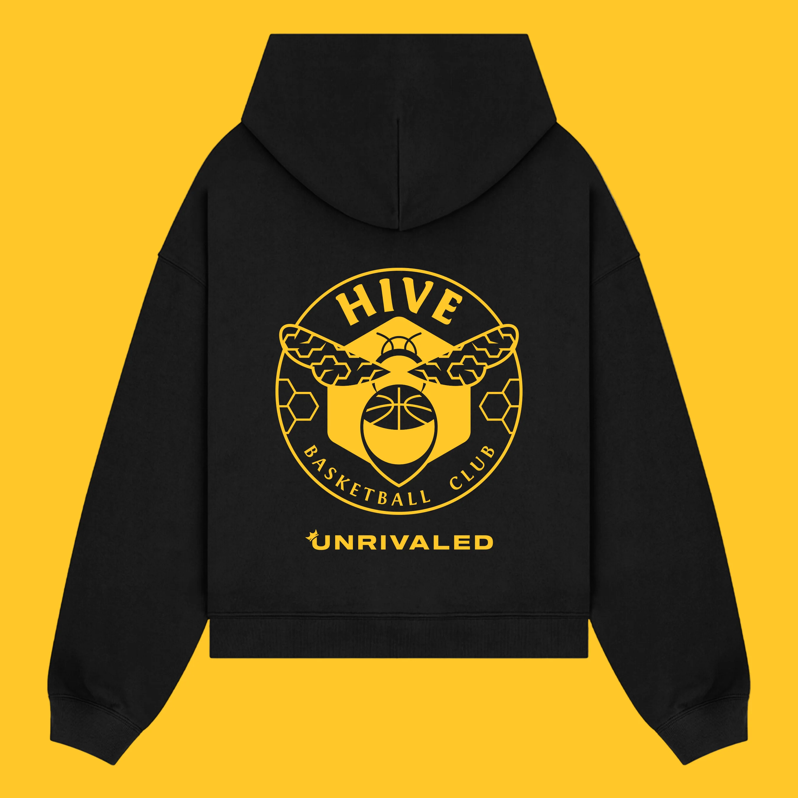 Hive Basketball Club Logo Hoodie - Black - Image 3